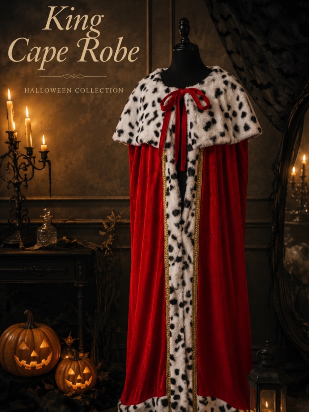 Halloween King Cape Robe Costume